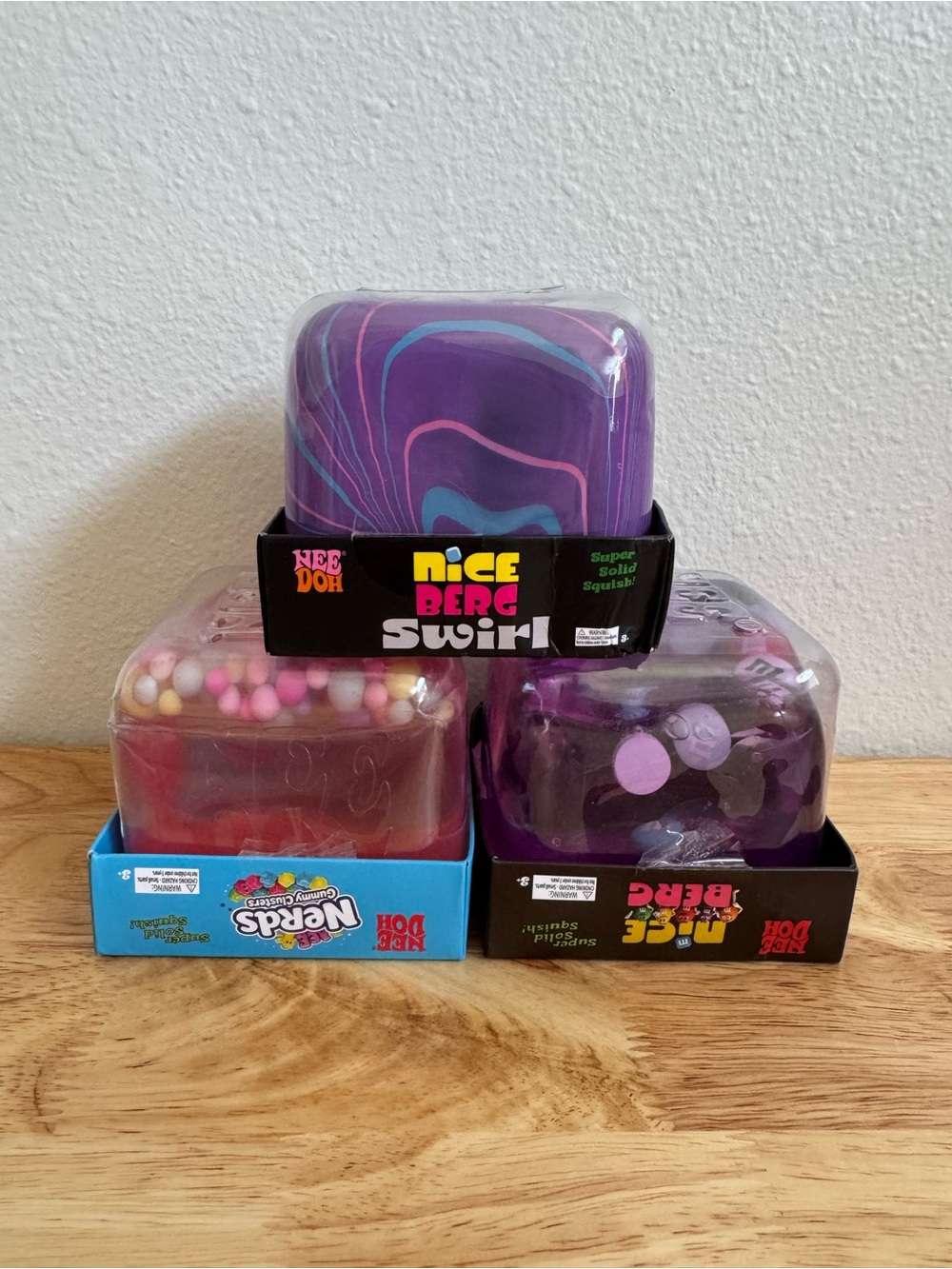 NeeDoh Nice Berg. Giant Cube. Swirl, M&M, Nerds. You choose color.